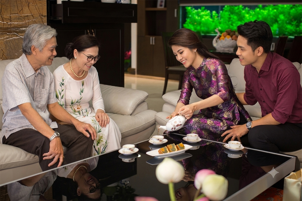 Câu chuyện trên bàn trà sau khi ra mắt nhà người yêu dịp trung thu