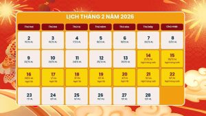 Lịch Nghỉ Tết 2026